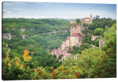 Rocamadour Old City In France Canvas Art Print - Philippe Manguin