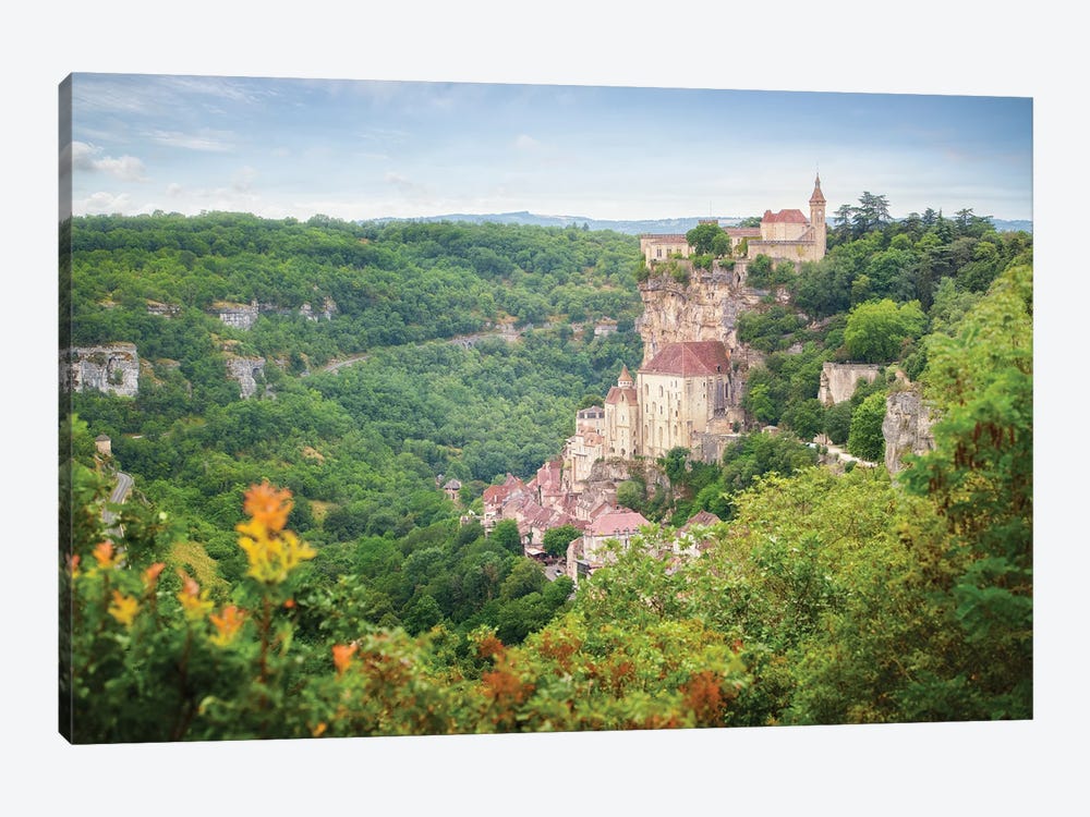 Rocamadour Old City In France by Philippe Manguin 1-piece Canvas Print