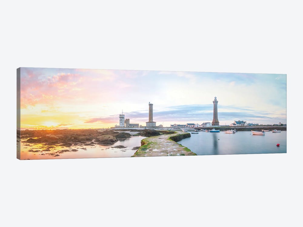 Panoramic Lighthouse In Penmarch by Philippe Manguin 1-piece Canvas Artwork