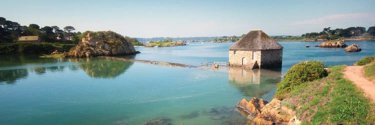 Panoramic View Of Birlot Sea Mill On Brehat