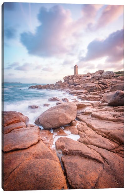 The Pink Lighthouse Canvas Art Print - Philippe Manguin