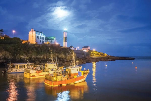 Philippe Manguin: Night Harbor by Philippe Manguin