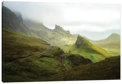 A Walk In The Quiraing On Skye Island - Scotland Canvas Art Print - Philippe Manguin