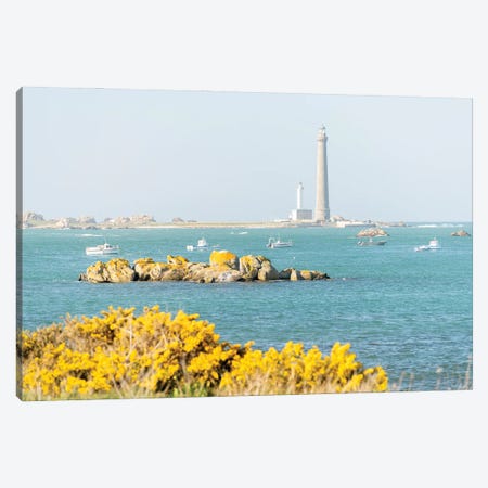 Plouguerneau Coastal Lighthouse In Brittany Canvas Print #PHM499} by Philippe Manguin Canvas Art Print