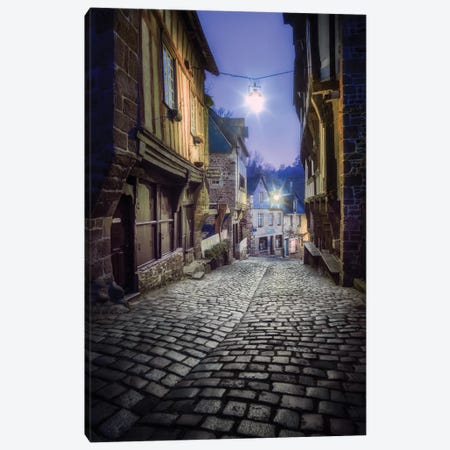 Dinan Old Jerzual Street Canvas Print #PHM50} by Philippe Manguin Canvas Wall Art