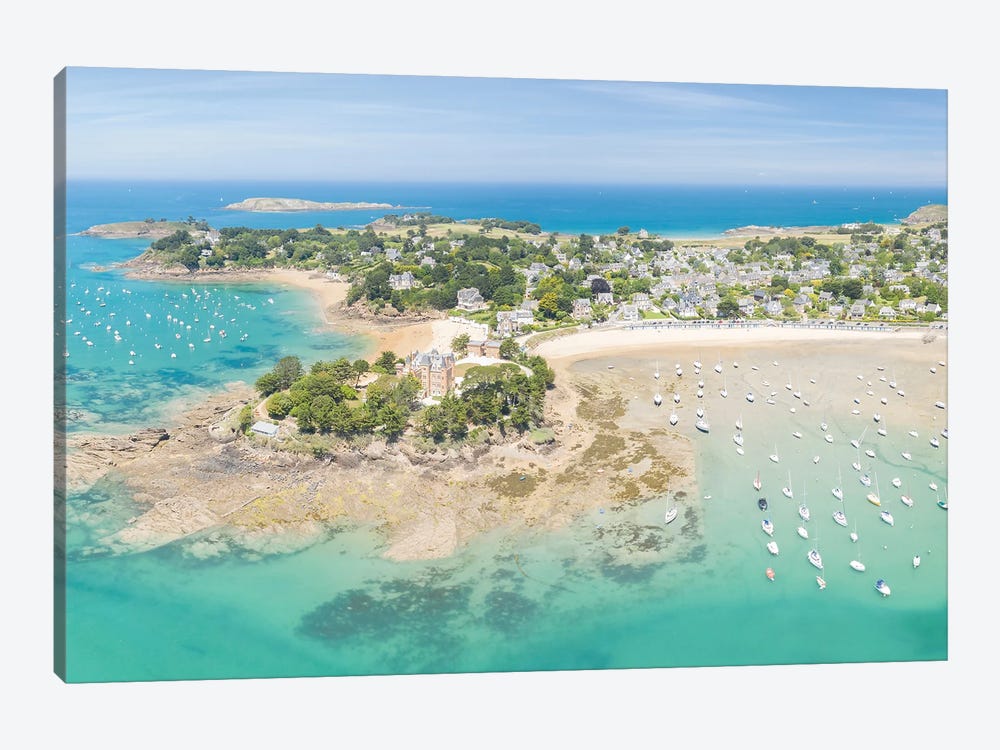 Saint Briac In Brittany, Aerial Panoramic by Philippe Manguin 1-piece Canvas Art