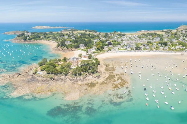 Brittany: Saint Briac In Brittany, Aerial Panoramic by Philippe Manguin