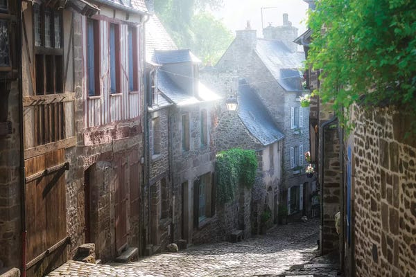 Brittany: Dinan, Jerzual Street by Philippe Manguin