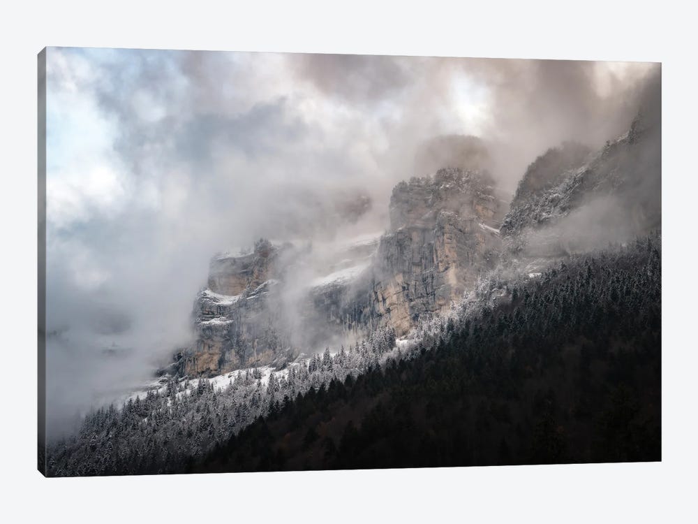 Panoramic Rocky Mountains by Philippe Manguin 1-piece Canvas Print