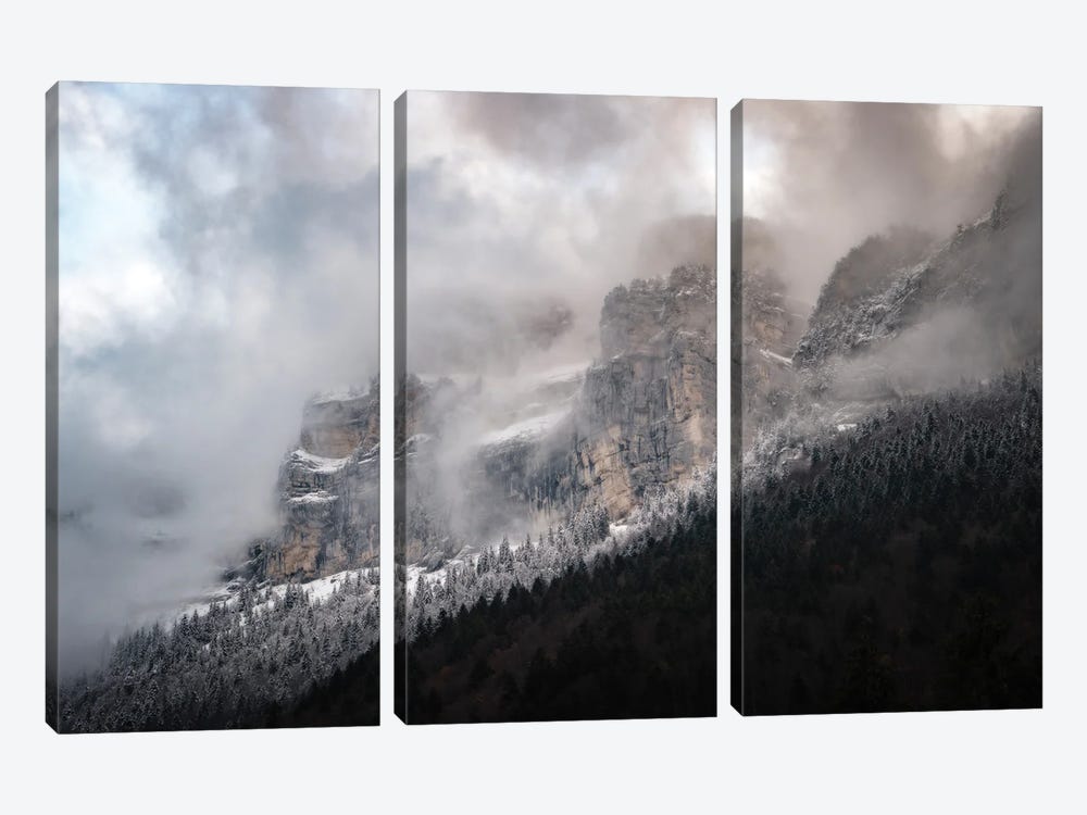 Panoramic Rocky Mountains by Philippe Manguin 3-piece Art Print