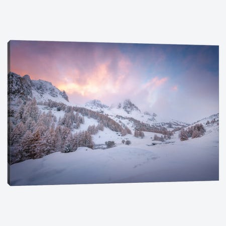 Cold Mountain Sunset Canvas Print #PHM521} by Philippe Manguin Art Print