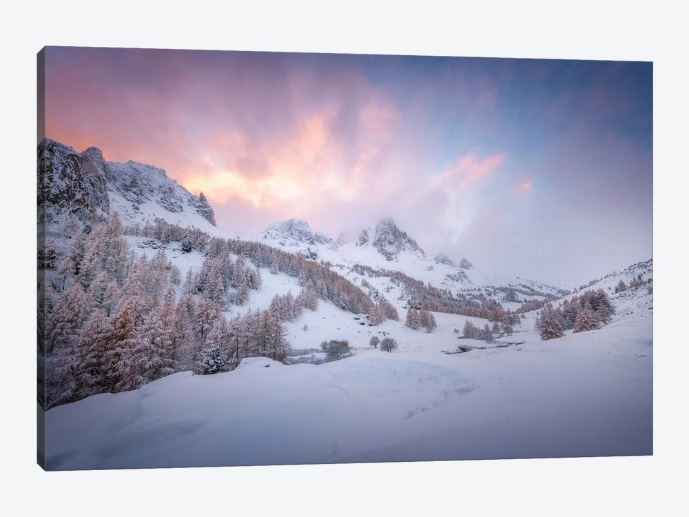 Cold Mountain Sunset by Philippe Manguin 1-piece Canvas Artwork