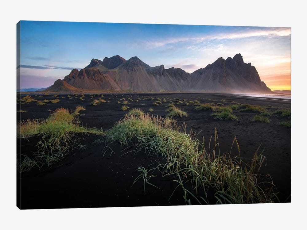 Vestrahorn Mountain And Beach In Iceland by Philippe Manguin 1-piece Canvas Artwork