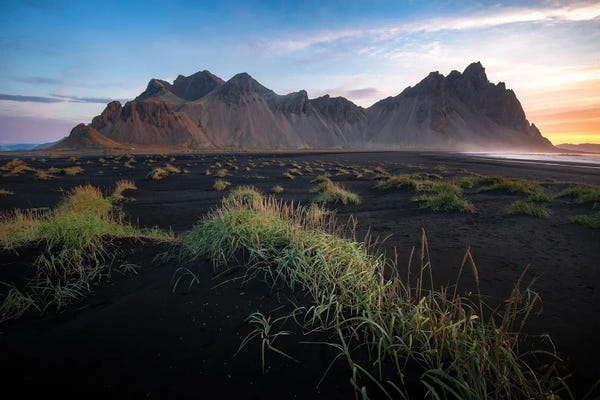 Vestrahorn Mountain And Beach In Iceland