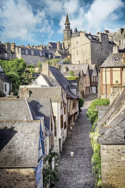 Brittany: Dinan, The Famous Jerzual Street by Philippe Manguin