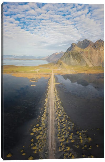 Vestrahorn Mountain In Iceland Canvas Art Print - Iceland Art