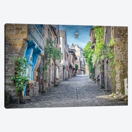 Dinan, The Jerzual Street Canvas Print #PHM53} by Philippe Manguin Canvas Artwork