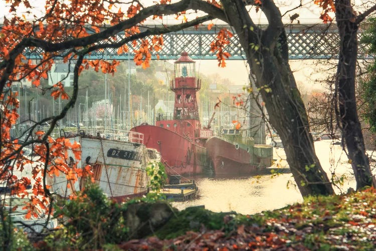 Douarnenez Harbor In Bretagne by Philippe Manguin wall art