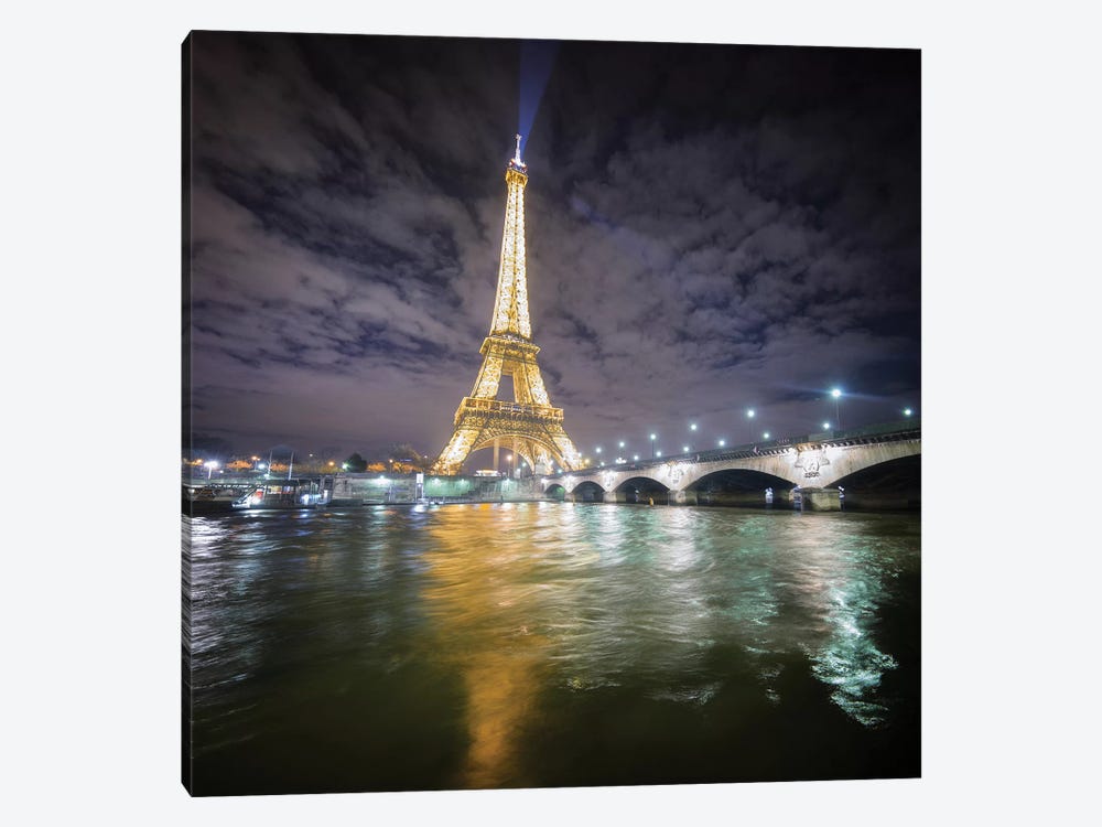 Eiffel Tower - View From The Seine by Philippe Manguin 1-piece Canvas Artwork