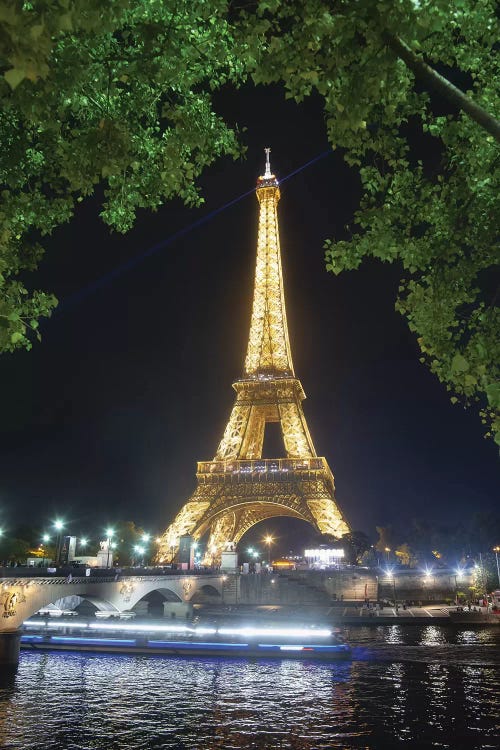 Eiffel Tower At Night by Philippe Manguin wall art