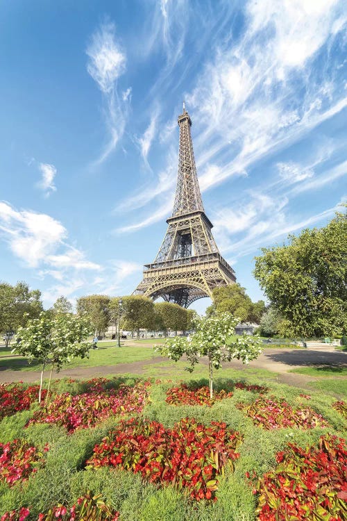 Eiffel Tower Colored Garden