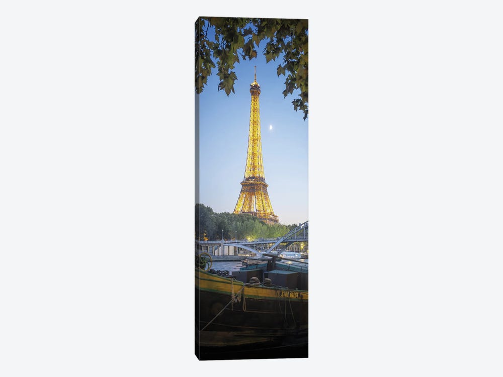 Eiffel Tower Green Nature In Paris by Philippe Manguin 1-piece Canvas Wall Art