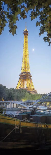 Paris Photography: Eiffel Tower Green Nature In Paris by Philippe Manguin