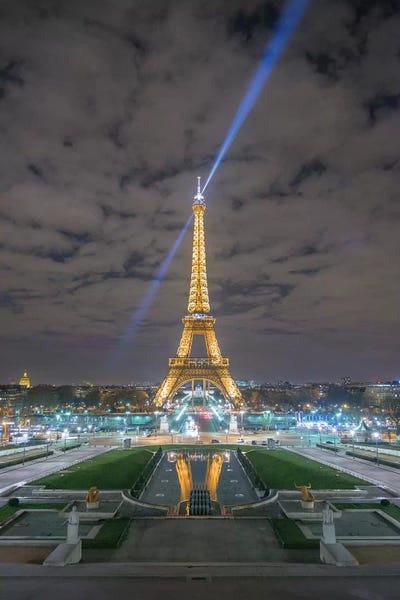Towers: Eiffel Tower In Paris - View From The Trocadero by Philippe Manguin