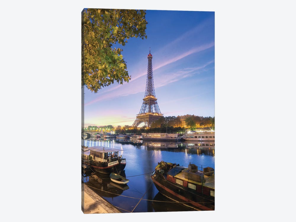 First Lights On Paris by Philippe Manguin 1-piece Canvas Wall Art