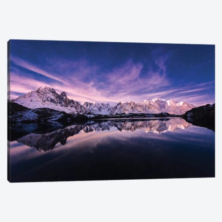 French Alpes - Lac Des Cheserys Canvas Print #PHM83} by Philippe Manguin Art Print