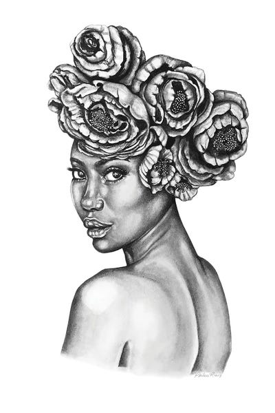 Black & White Drawings & Illustrations: Flourish by Philece Roberts