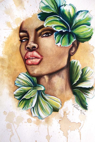 She Bloomed by Philece Roberts framed canvas print