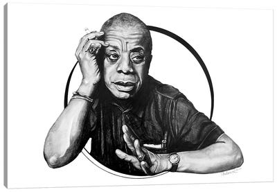 Baldwin Canvas Art Print - James Baldwin