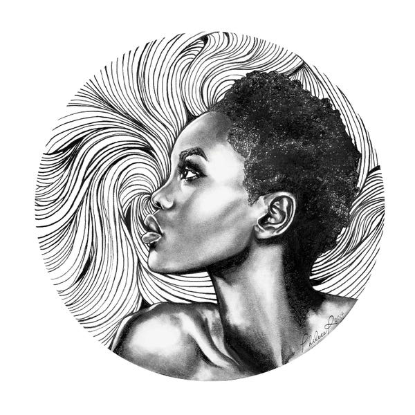 Black & White Drawings & Illustrations: The Beauty Within by Philece Roberts