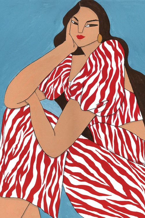 Maria Ana In Zebra by Ping Hatta wall art