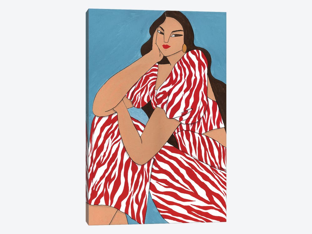 Maria Ana In Zebra by Ping Hatta 1-piece Art Print