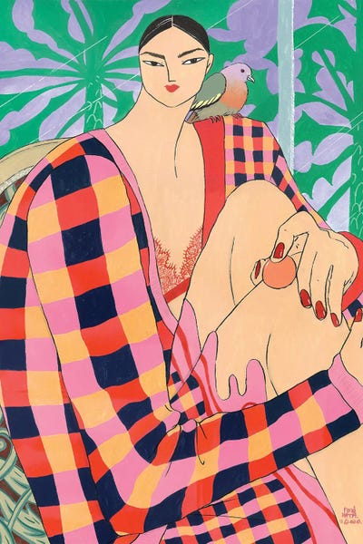 6Pm Self Portrait With Kevin by Ping Hatta framed canvas print