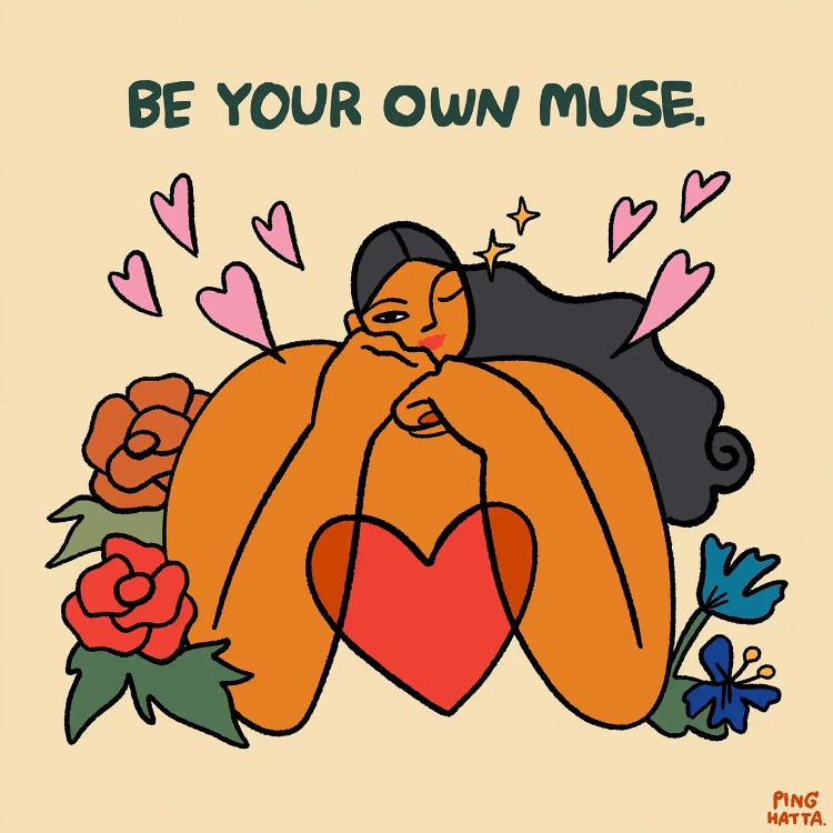 Be Your Own Muse by Ping Hatta wall art