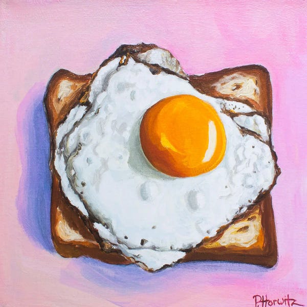 Food & Drink Still Life: Egg On Toast by Pattie Horwitz