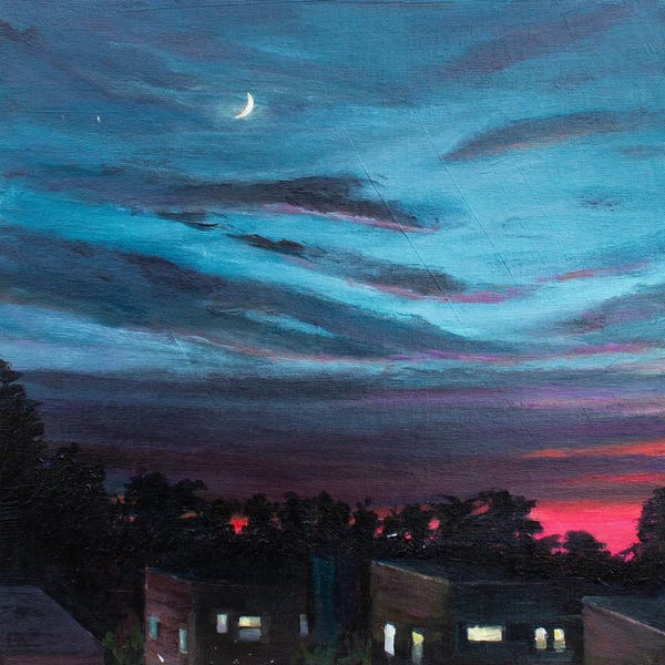 Pops Of Pink: Night Time by Pattie Horwitz