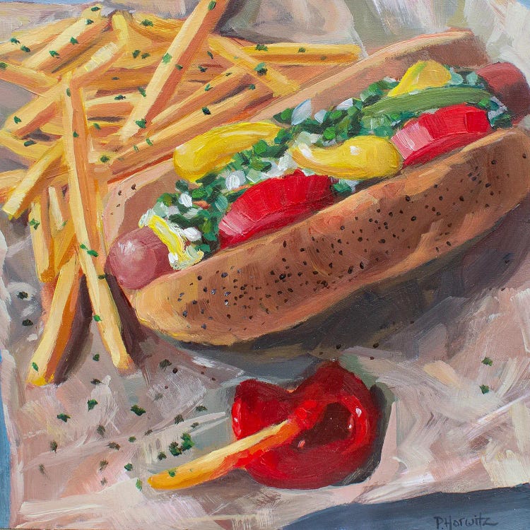 Chicago Hot Dog And Fries