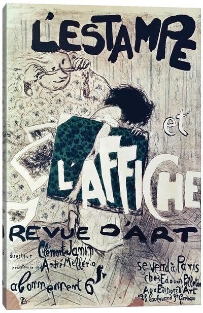 Poster Advertising The 'L'Estampe Et L'Affiche Revue D'Art', 1897 Canvas Art Print - Post-Impressionism Art