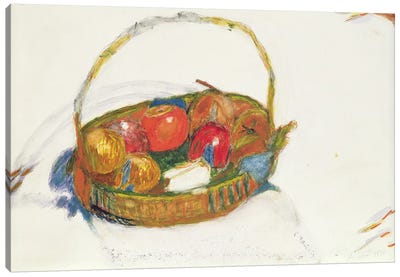 Basket Of Fruit, 1930 Canvas Art Print