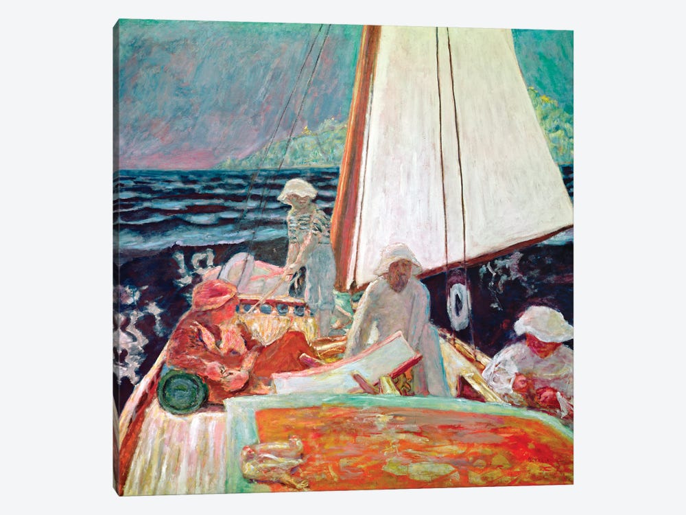 Signac And His Friends Sailing, 1924-25 by Pierre Bonnard 1-piece Canvas Art Print