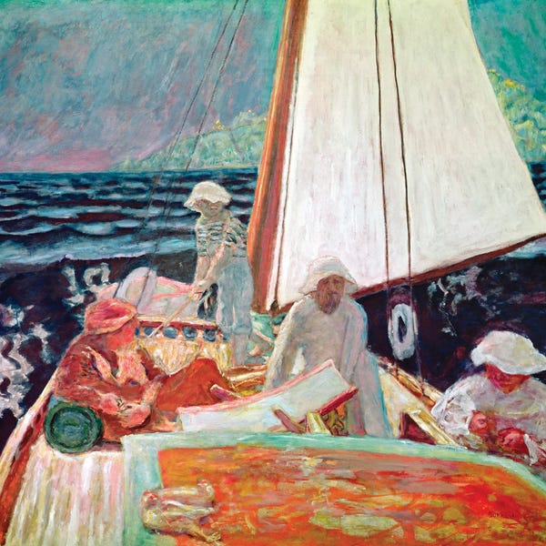 Post-Impressionism: Signac And His Friends Sailing, 1924-25 by Pierre Bonnard