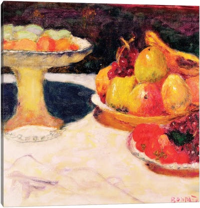 Still Life With A Fruit Bowl, 1933 Canvas Art Print - Post-Impressionism Art