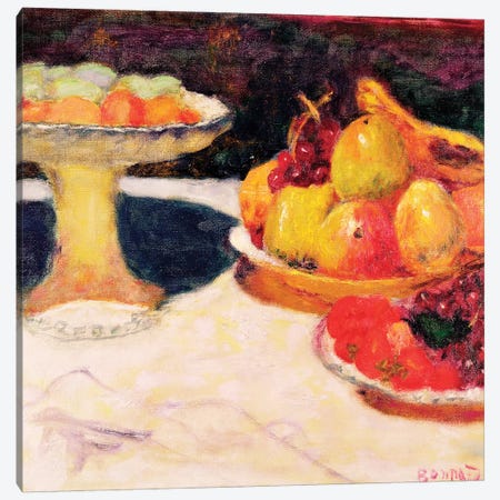 Still Life With A Fruit Bowl, 1933 Canvas Print #PIB119} by Pierre Bonnard Canvas Artwork