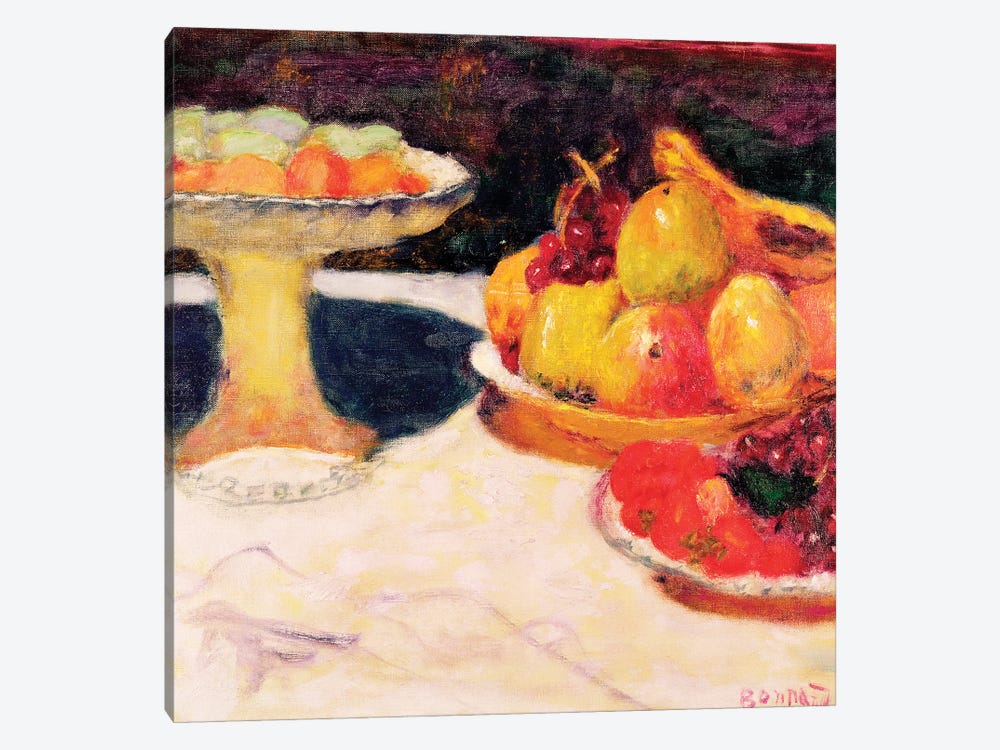 Still Life With A Fruit Bowl, 1933 by Pierre Bonnard 1-piece Canvas Art