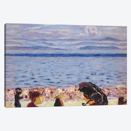 The Beach, Blue Sea, C.1930 Canvas Print #PIB132} by Pierre Bonnard Canvas Artwork
