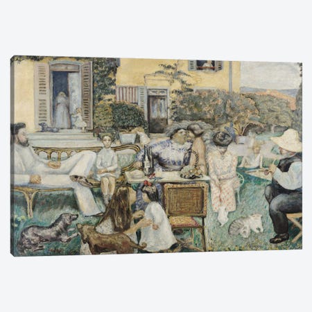 The Bourgeois Afternoon, Or The Terrasse Family, 1900 Canvas Print #PIB134} by Pierre Bonnard Art Print